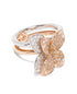 18K rose and white gold Petit Garden Libellule diamond ring